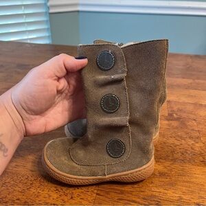 Livie & Luca Brown tiempo suede Kids Boots size 5